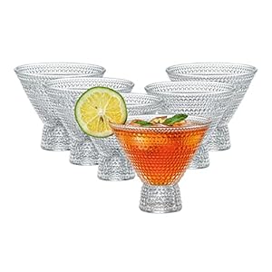 PTSTING Martini-Gläser (6er-Set) Vintage Design