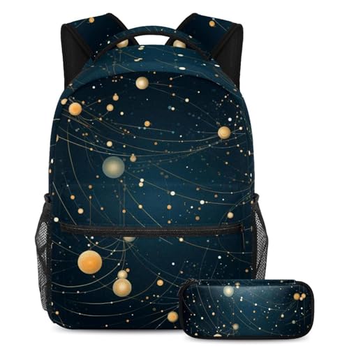Cartable Galaxy Virgo Constellation 7 grand volume avec trousse scolaire pour ado