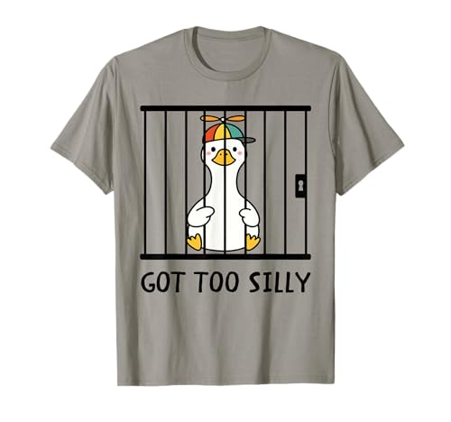 Got Too Silly Funny Goose Pun Meme Humour Enfants Garçons Filles T-Shirt