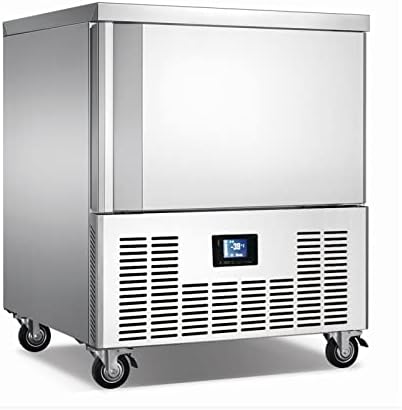 Kolice Commercial Blast Chiller, 5 Trays Medium Commercial Blast Freezer, <-40~37.4°F> Shock Frozen, 304 Stainless Steel, Medium Size Flash Freezer for Bakery, Restaurant Kitchen, 110V