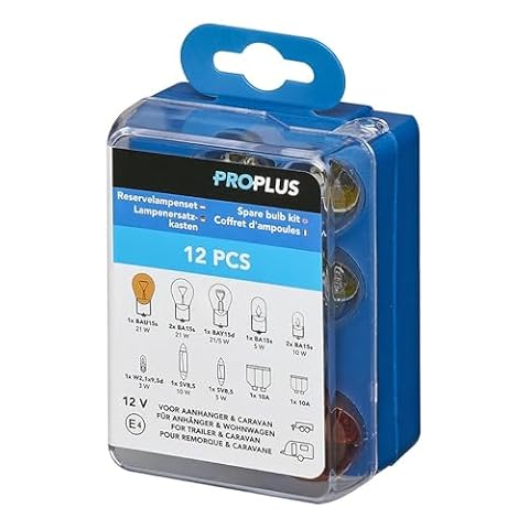 ProPlus 410065 skrzynka zastępcza do lamp do przyczep i przyczep kempingowych, 12-częściowy