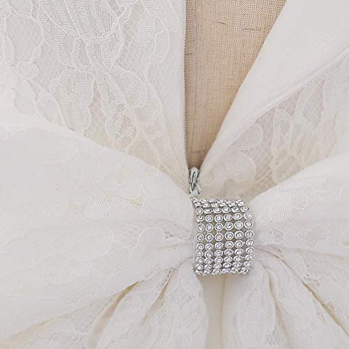 Dressy Daisy Infant Baby Girls Wedding Flower Girl Lace Dress With Headband Special Occasion Pageant Birthday Party Dresses Size 3-6 Months White 426 #TOP5