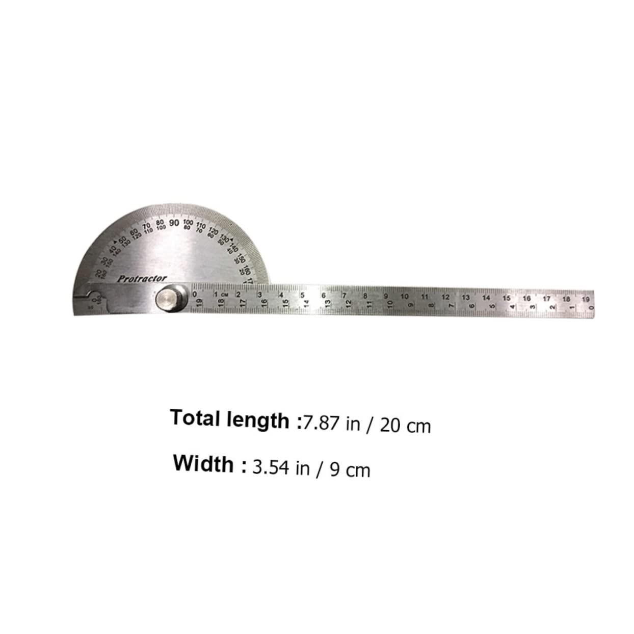 HOMSFOU Protractor for Engineering Architectural Design Carpentry Angle Measurement Ruler Tool