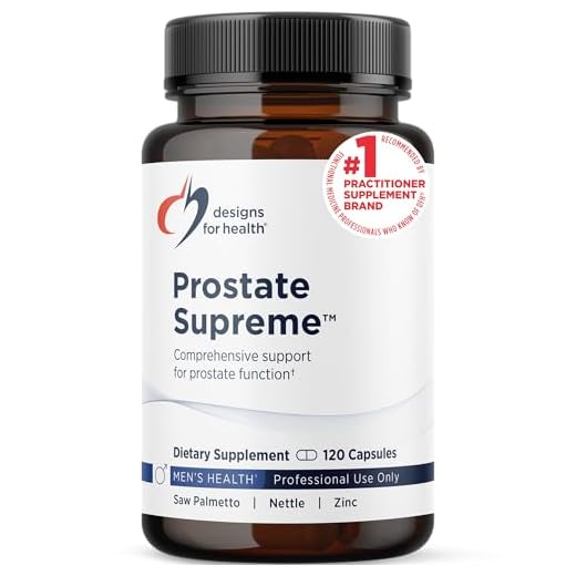Designs for Health Saw Palmetto Prostate Supplement for Men - Prostate Supreme with Saw Palmetto, DIM, Vitamins, Nettle, Zinc + Chrysin - Non-GMO, Soy Free (120 Capsules)