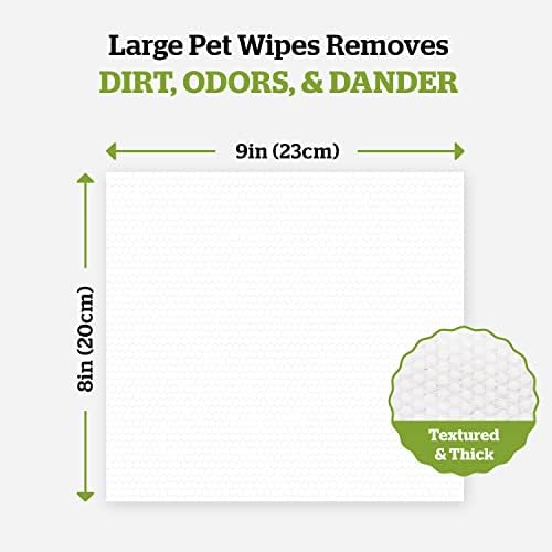 Pogi's Grooming Wipes - 240-Count Travel Pack - Hypoallergenic Pet Wipes for Dogs & Cats - Biodegradable, Green Tea Scent, Deodorising Dog Wipes