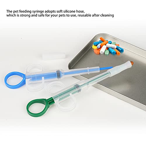Tablette Feeder 2 Pack, Tabletteneingeber Katze, Medikamenten Feeder, Tablet Feeder Krankenpflege Pusher Shooter Pills Feeder für Katzen kleine Hunde