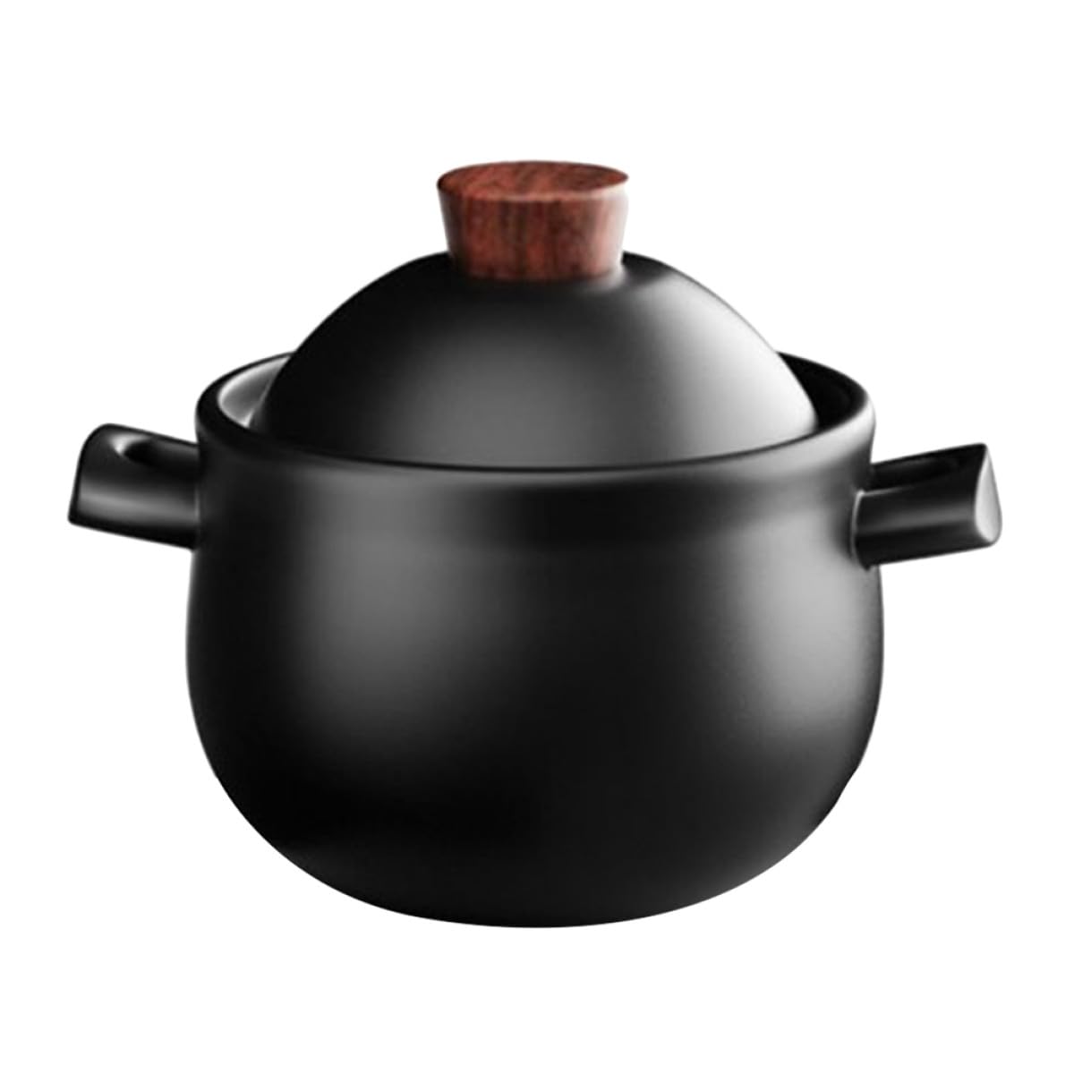 Pentola in Ceramica per Stufati Domestici 1,8l con Coperchio, Casseruola per Brodo e Zuppa Resistente al Gas, Superficie Liscia Antiaderente per Cucina Casalinga