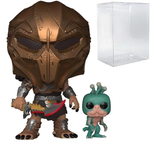 POP Funko Movies: Predator Badlands - DEK with Bud Vinyl Figure (Bundled with Compatible Box Protector Case) Multicolor 3.75 Inches