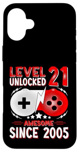 Level 21 Unlocked Birthday 21 Years Old Gifts 21st Birthday �X�}�z�P�[�X iPhone 16 Plus �p