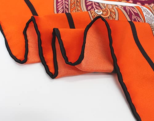 ANDANTINO 100% Silk Scarf 43" Large Square Lightweight Headscarf& Shawl–Women Hair Wraps-With Gift Packed4