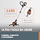 WORX WG163E.9 Akku Rasentrimmer 20V – Rasen – 2-in-1 Funktion: Rasentrimmer und Kantenschneider – Inkl. Distanzschutz, Kantenschneiderad, Fadenspule – Ohne Akku & Ladegerät