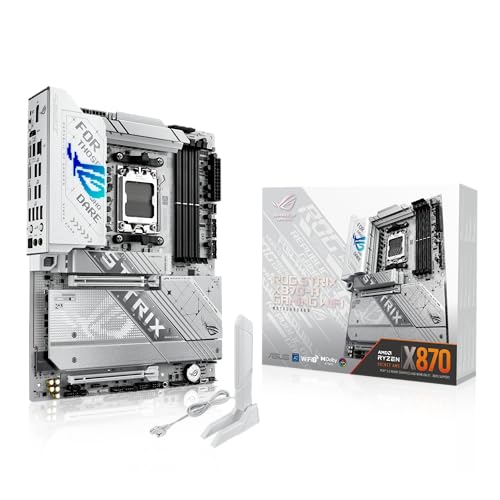 Asus Rog Strix X870-A Gaming Wifi Scheda Madre Amd, 16+2+2 Stadi Di Alimentazione, Slot Ddr5, Quattro Slot M.2, Pcie 5.0, Gpu Di Nuova Generazione, Wi