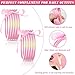 10 Pack Pink Bangle Bracelets for Women- Cute Soft Silicone Glitter Jelly Bracelets Glitter Filled Jelly Bangles Bracelets Sparkling Fashion Bangles for Ladies