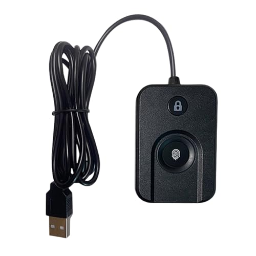 Lector de huellas dactilares USB para Windows 10 y 11 con cable de extensión de 1.5 metros