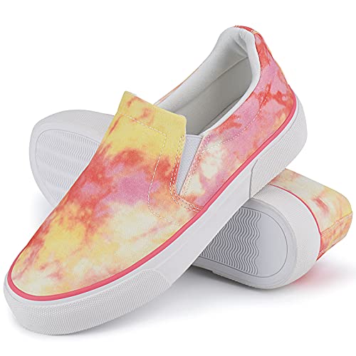 Image of JENN ARDOR Womens Slip On Sneakers Perforated /Quilted Casual Shoes Fashion Walking Flats