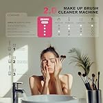 Electric Makeup Brush Cleaner & Dryer Machine, Upgraded Patented Universal Collar Fits 99% of Brush Shapes, Deep Clean & Quick Dry, Rechargeable & Portable for Travel & Home Use, Gift - Image 5