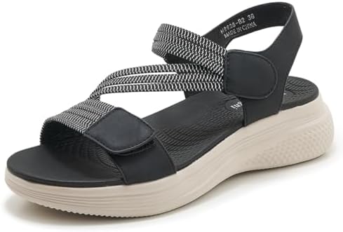 Sandali Donna Ortopedici SMajong - Regolabili, Zeppa 2cm, Comodi E Leggeri, Taglie 35-44