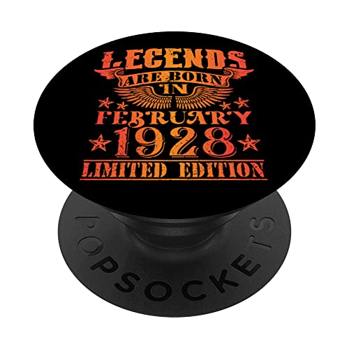 Cumpleaños Febrero 1928 Edición Limitada Regalo February PopSockets PopGrip Intercambiable