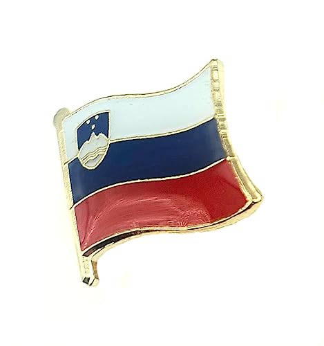 Pin's en métal avec drapeau slovène slovène, Métal