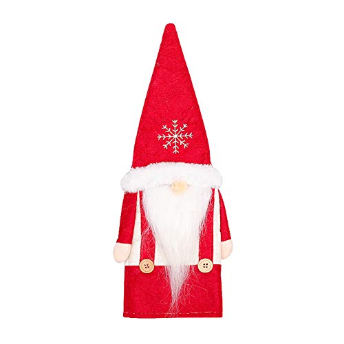 Capa para garrafa de vinho SoFull Decoração de Natal, Natal Papai Noel Gnomo vinho champanhe garrafa