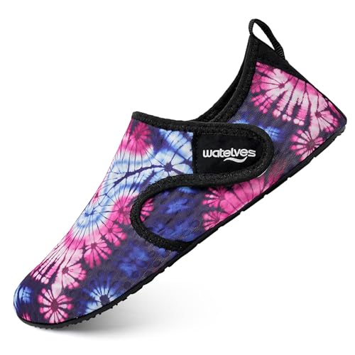 Image of WateLves Water Shoes for Women Men Swim Beach Aqua Socks Quick Dry Barefoot House Slippers Travel Shoes with Adjustable Magic Tape for Pool Diving Boating Yoga Surf