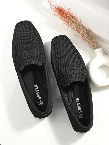 Image of Server Mens Knit Loafers S59 Lightweight Shoes Men's Loafer