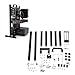 Open Air ITX Case, ITX Computer Case, DIY ITX PC Case, Open Aluminum Frame Chassis Compatible with ITX Motherboards and 17x17/17x19 Motherboards, and Water Cooling Chassis
