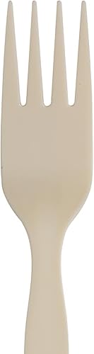 Miniatura 7 de Dixie Ssf11b Smartstock - Recambio de plástico para cubiertos, tenedores, 6 12 pulgadas, beige, paquete de 40, 24 paquetescaja
