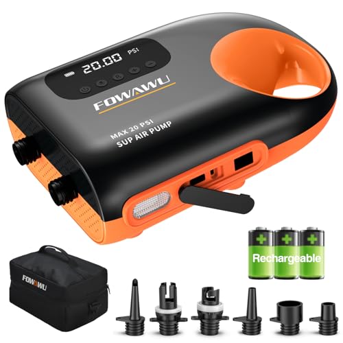 FOWAWU Bomba Sup, 20 PSI Sistema de Enfriamiento Activo, 12V DC Inteligente de Dos etapas Rápido y Apagado Automático