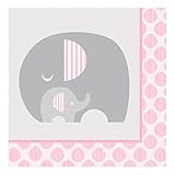 Creative Converting 316942 16 Count Paper Lunch Napkins, Little Peanut- Girl