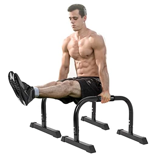 5BILLION XL Push Up Stands Parallettes Dip Bars with Non-Slip Foam Handle & Rubber Feet Workout for Handstand Muscle Ups Push Ups Home & Gym Training