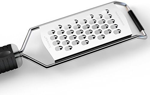 Cheese Grater Extra Coarse - 18/8 Stainless Steel, No-Slip Handle - Two Free Gifts - Professional Grade