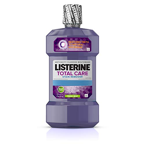 Listerine Total Care Plus Whitening Anticavity Mouthwash, Fresh Mint, 16 Fluid Ounce