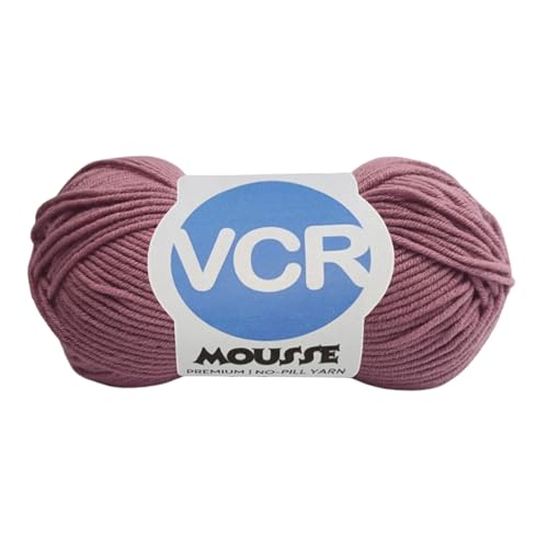 Image of VCR 4ply Drooling Purple Yarn, 100 Grams Hank, 190 Meters Length, Acrylic Ball for Crochet and Knitting, Soft Crosia Threads, Pack of 1 Yarn, Suitable for DIY Crafts