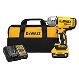 DEWALT 20V MAX Cordless Impact Wrench Kit, 20V MAX, 1/2' Hog Ring With 4-Mode Speed, Includes Battery, Charger and Kit Bag (DCF900P1)