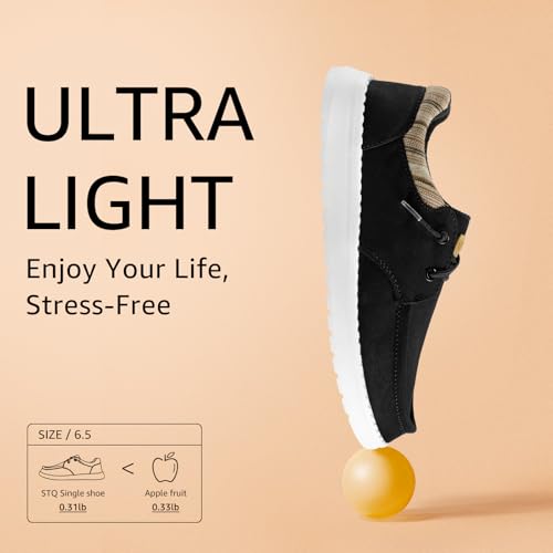 Image of STQ Women's Lace up Loafers丨Orthopedic Comfotable Ultralight Boat Casual Shoes with Arth Support