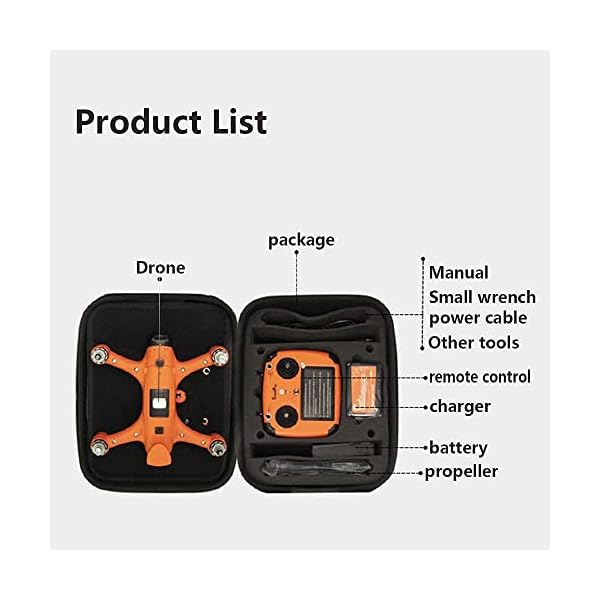 FDGSD Faltbare Drohne mit Kamera für Erwachsene - Mobile Remote Control UAV Quadcopter für Erwachsene Kinder, 4K High… – Bild 5