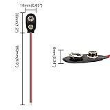 SENZEAL 20 szt. 15 cm 9 V typ I złącze wtykowe, skórzane, długość przewodu do listew świetlnych LED, zabawek, telefonów, podświetlanych, pilotów, małych produktów elektronicznych