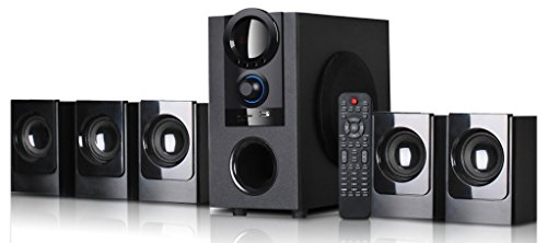 Image of 5.1 Channel 100 Watts Rms with Bluetooth USB, Mmc & Fm Radio-Mak-500ht Home Theater System