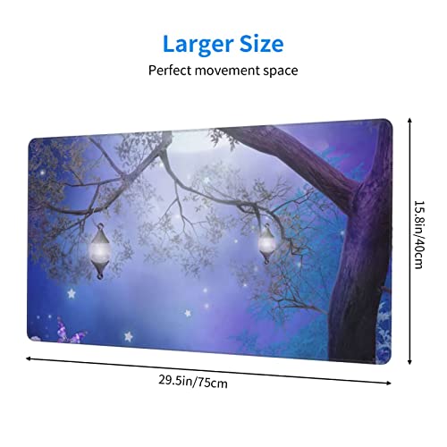 Tapis de souris antidérapant grand format avec surface de précision pour le jeu - 3