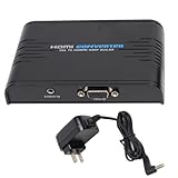 VideoSecu PC VGA Video Audio to HDMI Upscaler Converter for HDTV 720P/1080P Resolution Display...