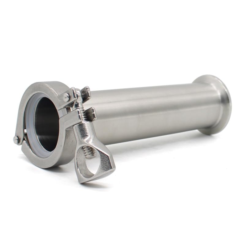 1PC Length 4 "-18" Grade Stainless Steel SUS304 Fitting Pipe OD 19-51 Homemade Ferrule Three Clips 50.5/64mm(1 pipe,12 INCHES (305MM)_OD19 X FERRULE50.5)