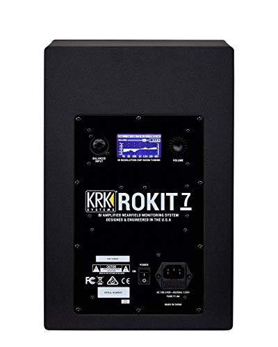 KRK RP7 Rokit G4 Professional Bi-Amp 7\" Powered Studio Monitor, Black (RP7G4) (Renewed) - Thumbnail 2
