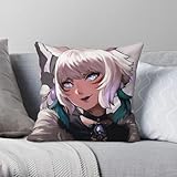 Y'Shtola Rhul - Funda de almohada de poliéster y lino y terciopelo, con cremallera, para decoración de coche