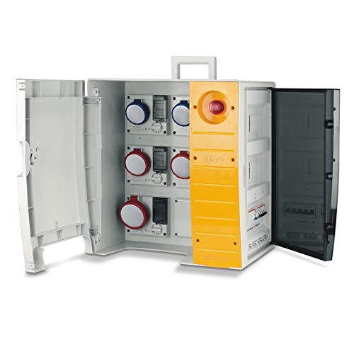Scame mbox 3 - Cuadro Obra mbox3 regleta pulsador 3 Polos+Neutro+Tierra 45a 400v