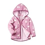 Feidoog Toddler Polar Fleece Jacket Hooded Baby Boys Girls Autumn Winter Long Sleeve Thick Warm Outerwear,Purple Rabbit,2-3T