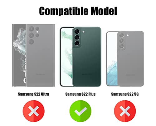 Image of Jkobi Back Case Cover for Samsung Galaxy S22 Plus 5G (Silicone Clear Shockproof Case | Soft and Flexible)