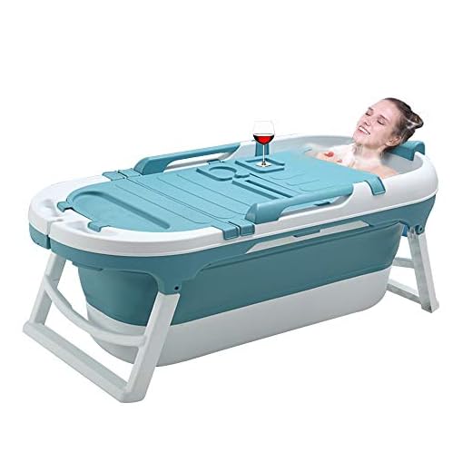 Zdorzi 54inch Portable Bathtub for Adults and Baby,Uniex Foldable Bathtub Simple Bath Tub Home SPA Bathtub,Easy to Store Plastic Bath Barrel Household Insulation
