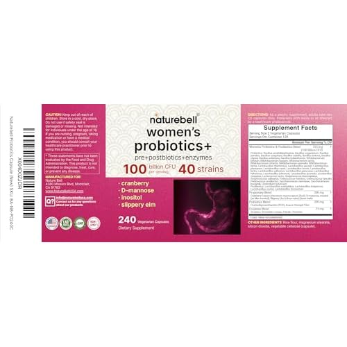 NatureBell Probiotics Women Cranberry Enzymes Capsules