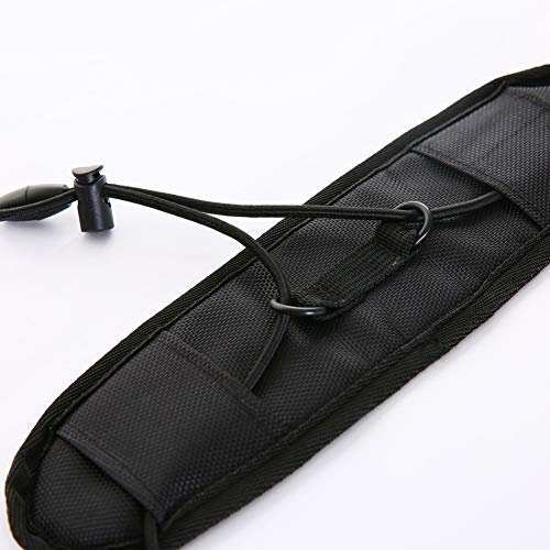 Image of Luggage Straps - Luggage Bungee Strap Add a Bag - Lightweight and Durable Elastic Strap for Extra Luggage Adjustable Belt Travel Accessories - Black (Black - 2 pack)